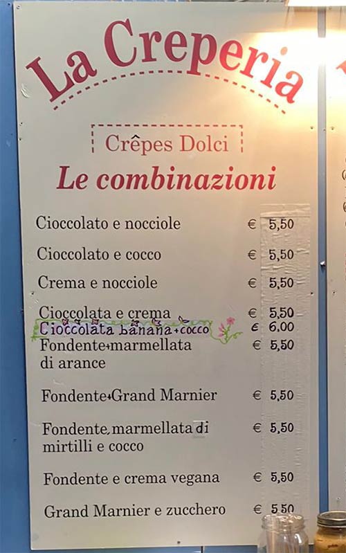 creperia dolci