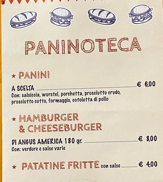 thai menu